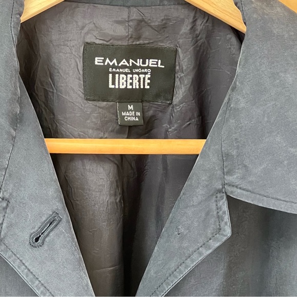 Emanuel by Emanuel Ungaro Washed Silk Jacket Size Medium - Picture 6 of 7